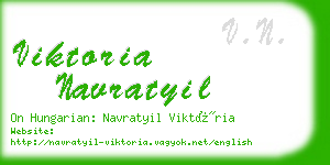 viktoria navratyil business card